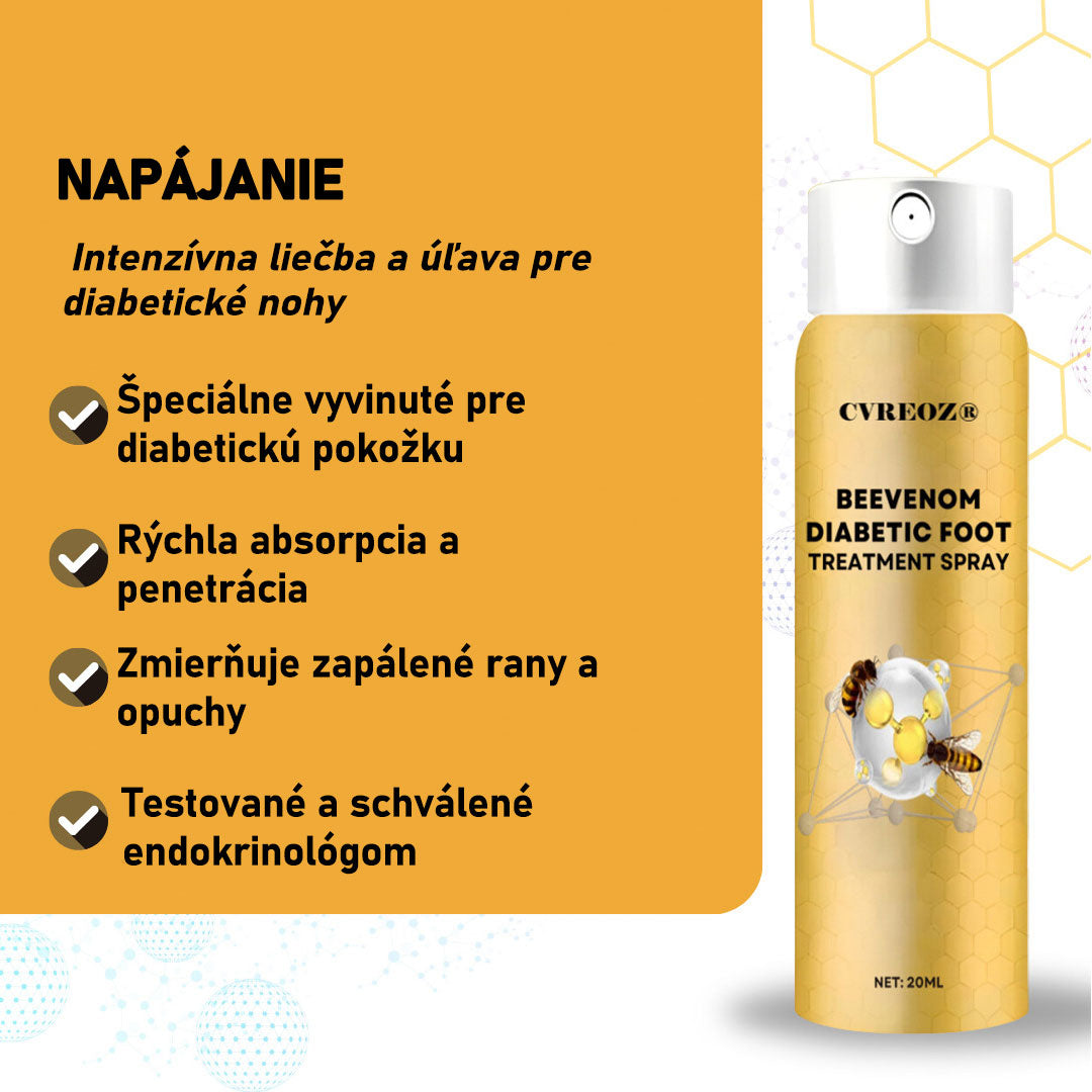 CVREOZ® Bee Venom Sprej na liečbu diabetickej nohy 🔥 Akcia na obmedzený čas – 60 % zľava 🔥