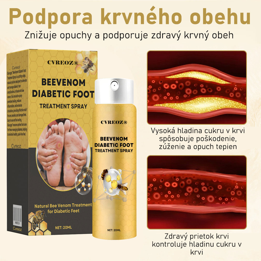 CVREOZ® Bee Venom Sprej na liečbu diabetickej nohy 🔥 Akcia na obmedzený čas – 60 % zľava 🔥