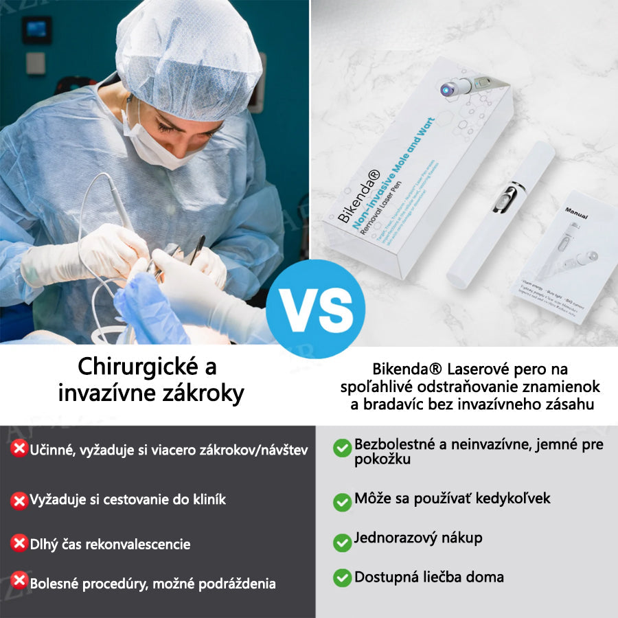 Bikenda® Neinvazívne laserové pero na odstránenie znamienok a bradavíc