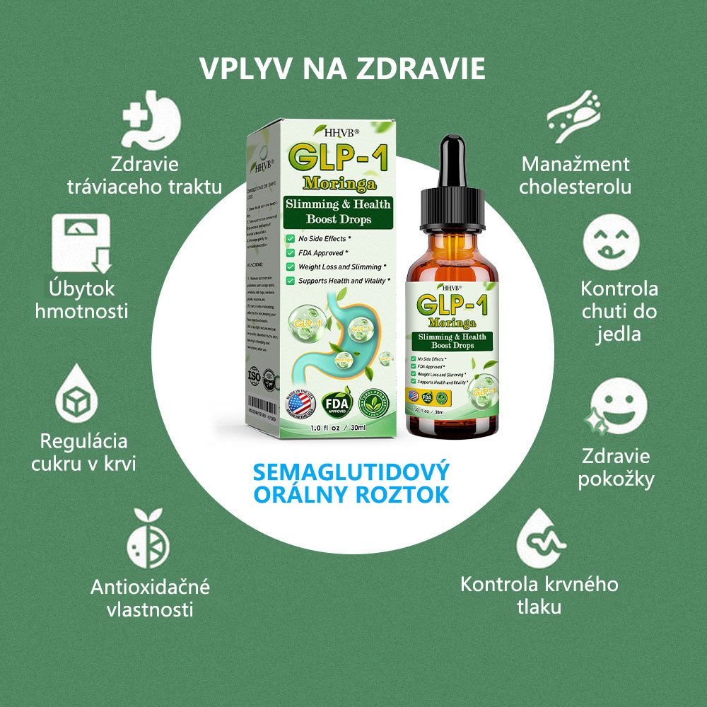 TLOPA® GLP-1 kvapky na chudnutie a podporu zdravia | Potravinársky spaľovač tukov (Vyvinutý Spoločnosťou pre obezitu)