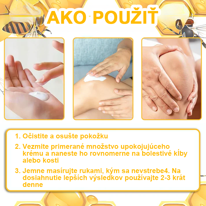 ArthroFree™ Krém na bolesti kĺbov s včelím jedom na hojenie kostí(🐝odporúča AAOS)