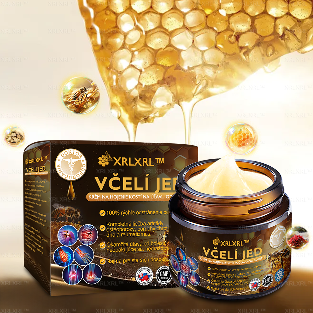 XRLXRL™ Krém na úľavu od bolesti a hojenie kostí s včelím jedom ✨🌸(Špeciálne pre starších dospelých a odporúčaný 🧑⚕️AAOS)