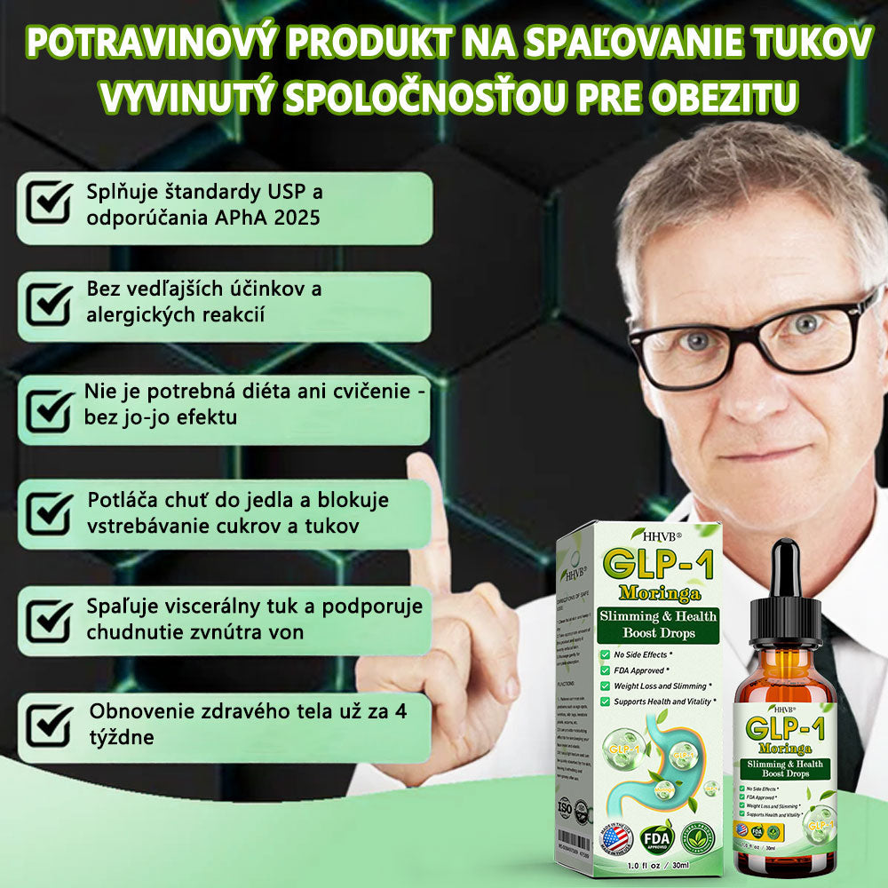 TLOPA® GLP-1 kvapky na chudnutie a podporu zdravia | Potravinársky spaľovač tukov (Vyvinutý Spoločnosťou pre obezitu)