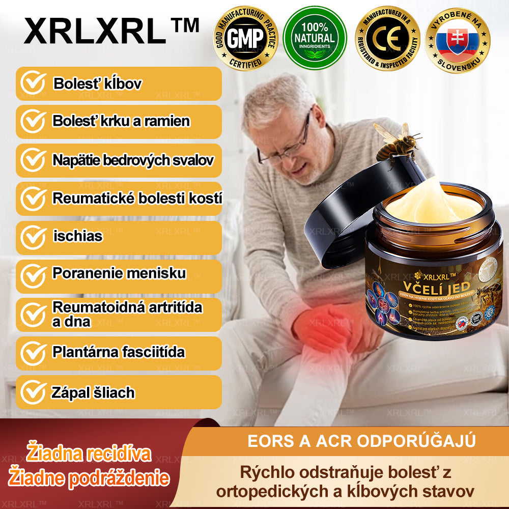 XRLXRL™ Krém na úľavu od bolesti a hojenie kostí s včelím jedom ✨🌸(Špeciálne pre starších dospelých a odporúčaný 🧑⚕️AAOS)