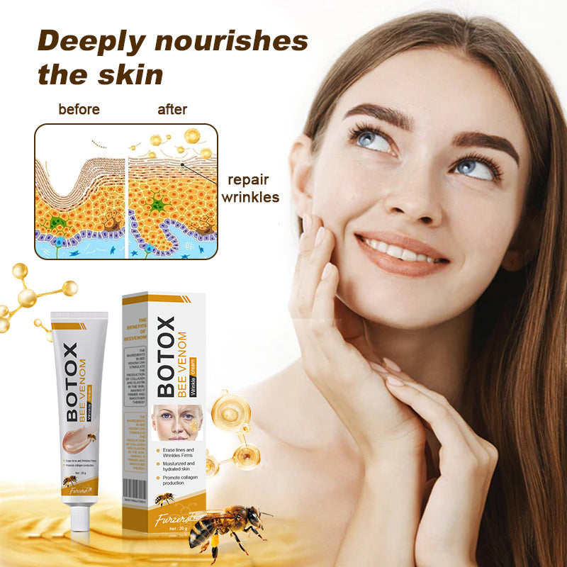 (🌷Vyrobené a odoslané zo Slovenska✅) Krém na vyhladenie vrások Furzero™ Botox s včelím jedom – POSLEDNÝ DEŇ 70% ZĽAVA