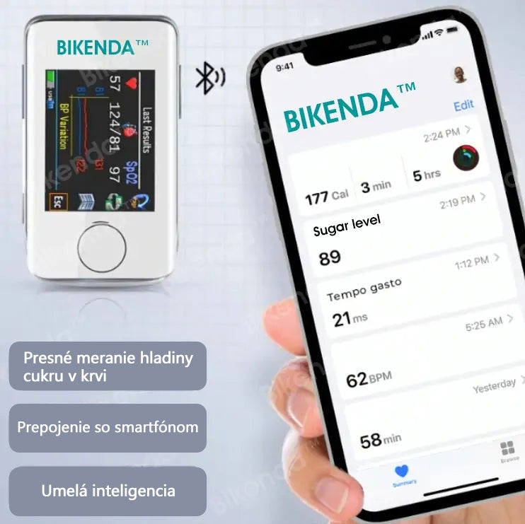 Pokročilý neinvazívny glukometer Bikenda™ - 99,9 % presnosť + exkluzívny darček! Dôveryhodný v popredných nemocniciach na celom svete✨