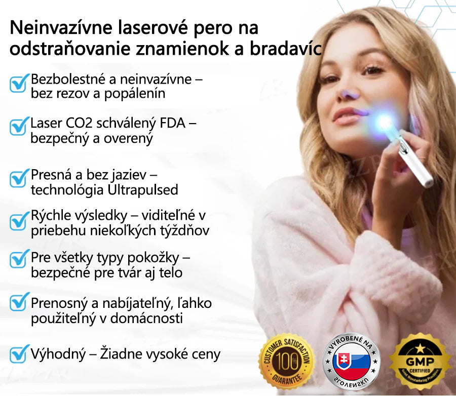 Bikenda® Neinvazívne laserové pero na odstránenie znamienok a bradavíc