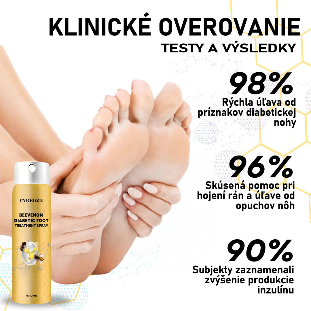 CVREOZ® Bee Venom Sprej na liečbu diabetickej nohy 🔥 Akcia na obmedzený čas – 60 % zľava 🔥