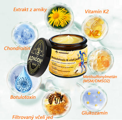 ADNOON® Krém na hojenie kostí s botulotoxínom a včelím jedom ⭐👨‍⚕️Schválené Slovenskou spoločnosťou ortopedie a traumatológie (SOTS)