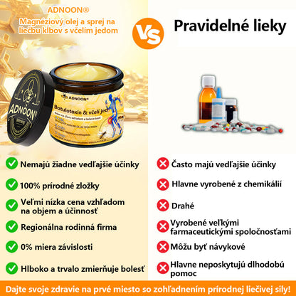 ADNOON® Krém na hojenie kostí s botulotoxínom a včelím jedom ⭐👨‍⚕️Schválené Slovenskou spoločnosťou ortopedie a traumatológie (SOTS)
